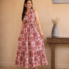 Women's  Printed Sleeveless  Dress | Elegant Casual Dress
