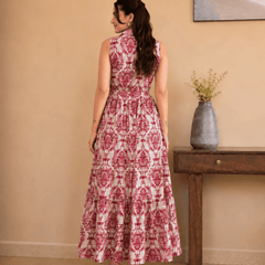 Women's  Printed Sleeveless  Dress | Elegant Casual Dress