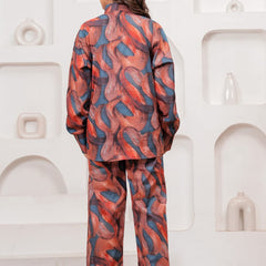 Abstract Print Rayon Co-Ord Set