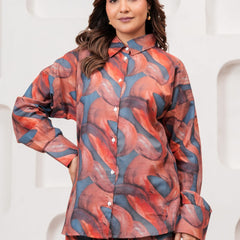 Abstract Print Rayon Co-Ord Set