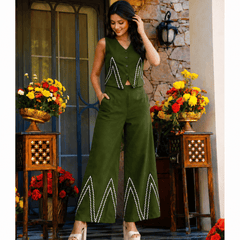 Cotton Flex Sleeveless Co-Ord Set