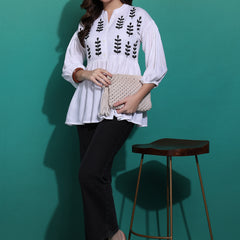 Women's Embroidered Rayon Top