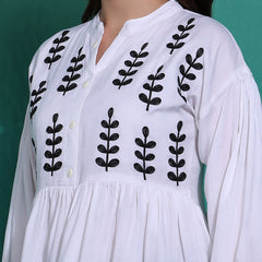 Women's Embroidered Rayon Top