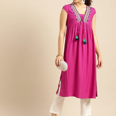 Beautiful Rani Pink Kurta 