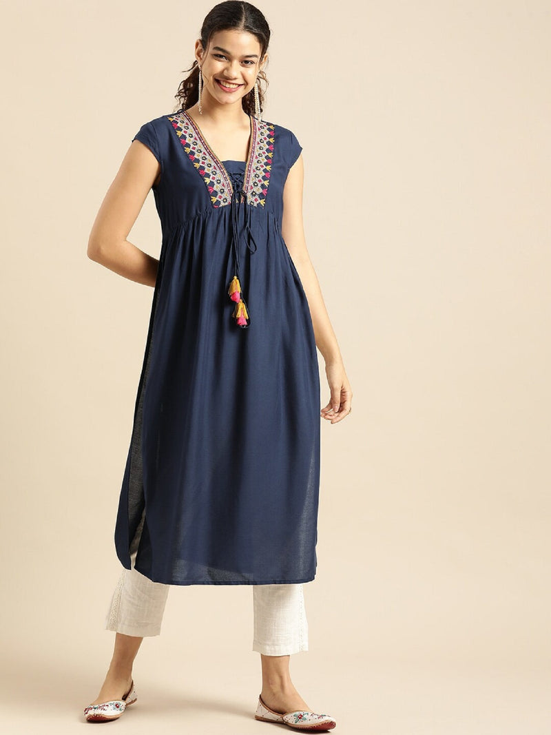 blue long Kurta 