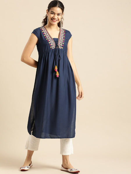 blue long Kurta 