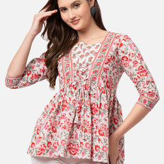 Women's Printed Rayon Top