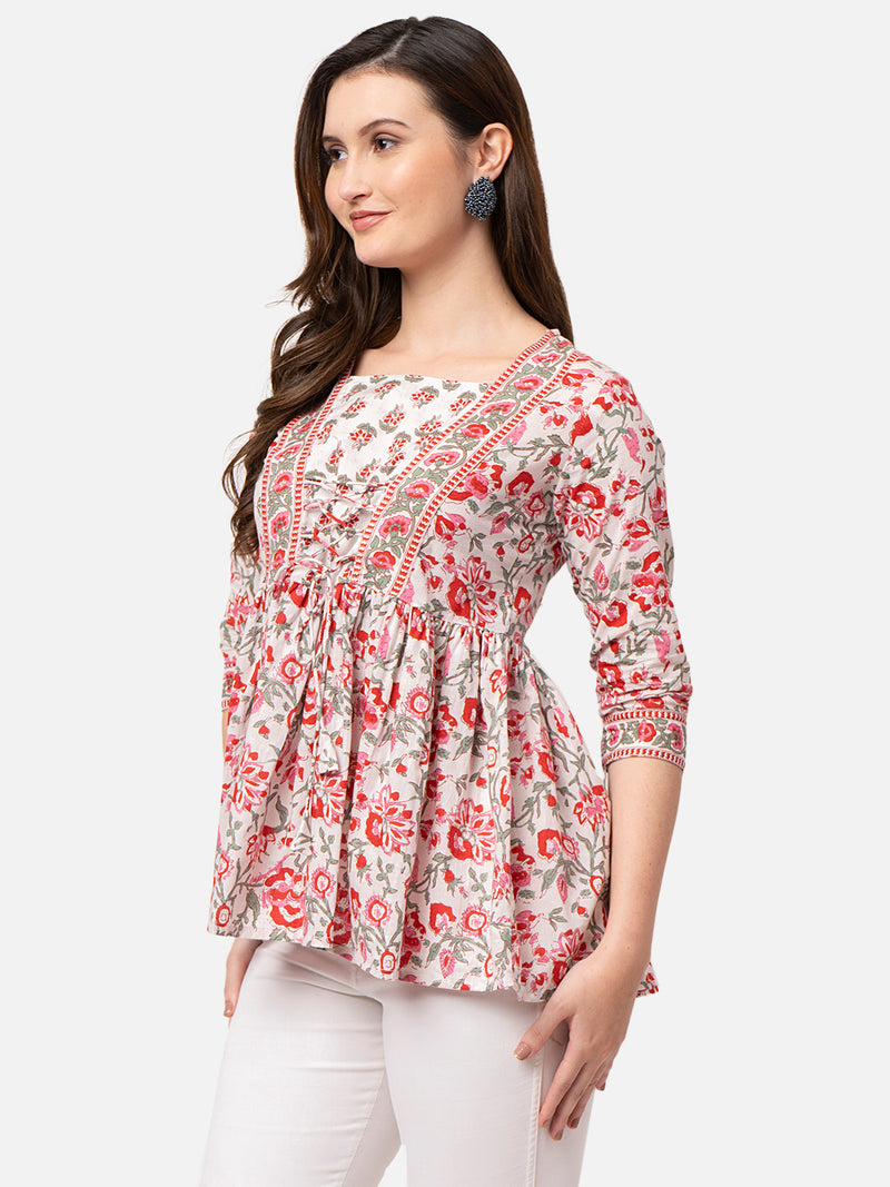Women's Printed Rayon Top
