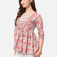 Women's Printed Rayon Top
