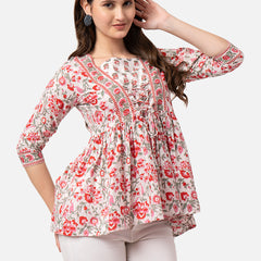 Women's Printed Rayon Top