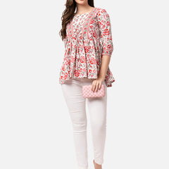 Women's Printed Rayon Top