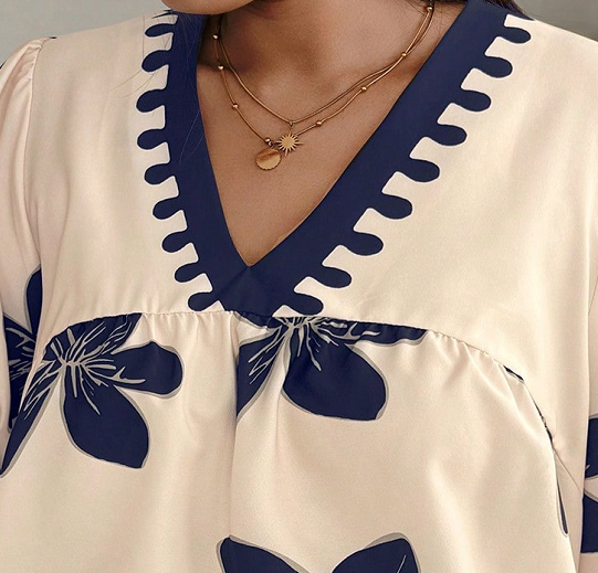 Women's Printed Rayon Casual Top