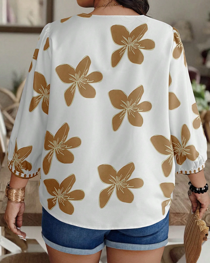 Women's Printed Rayon Casual Top