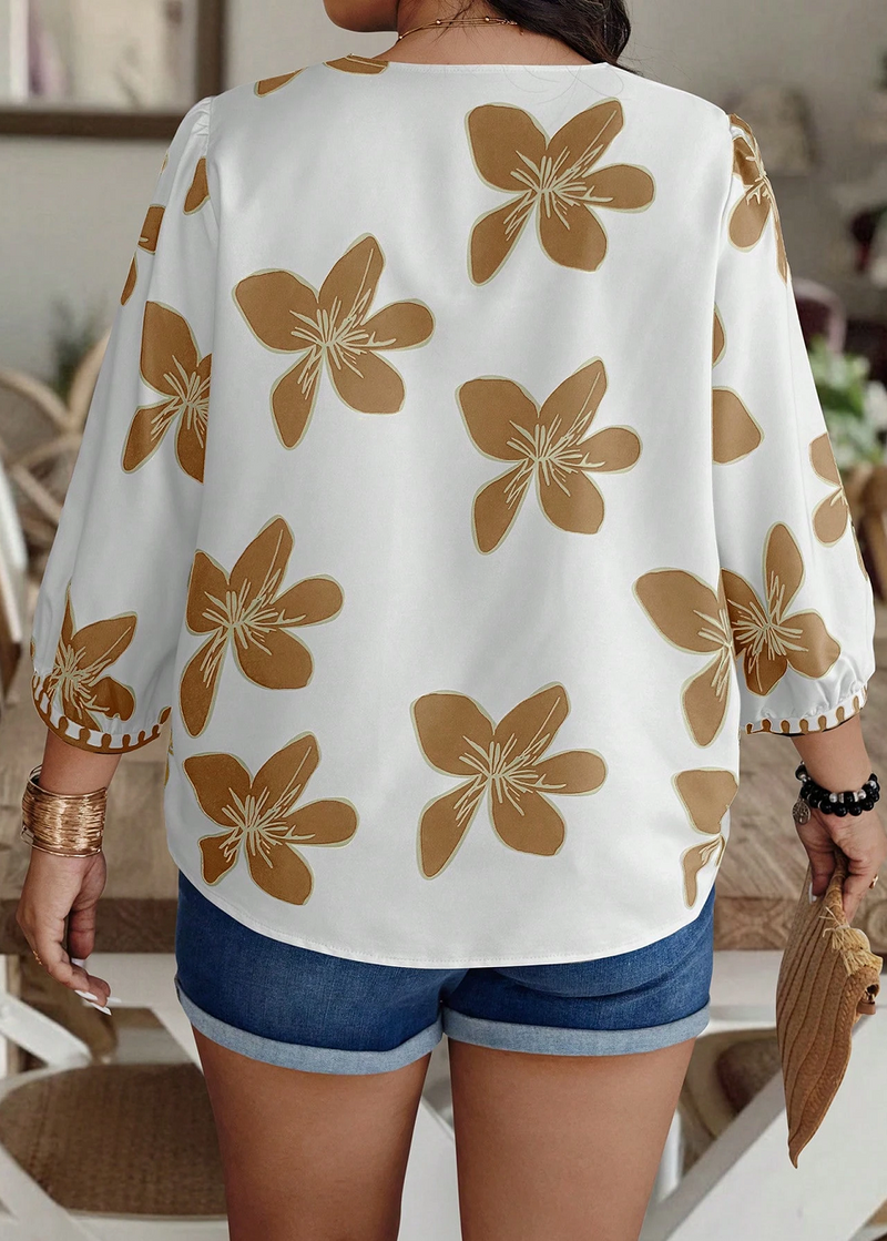 Women's Printed Rayon Casual Top
