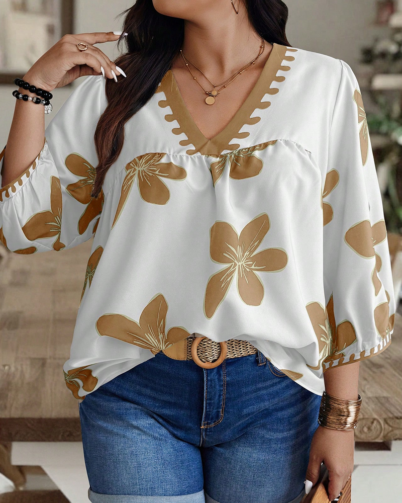 Women's Printed Rayon Casual Top
