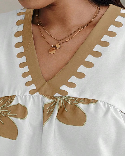 Women's Printed Rayon Casual Top