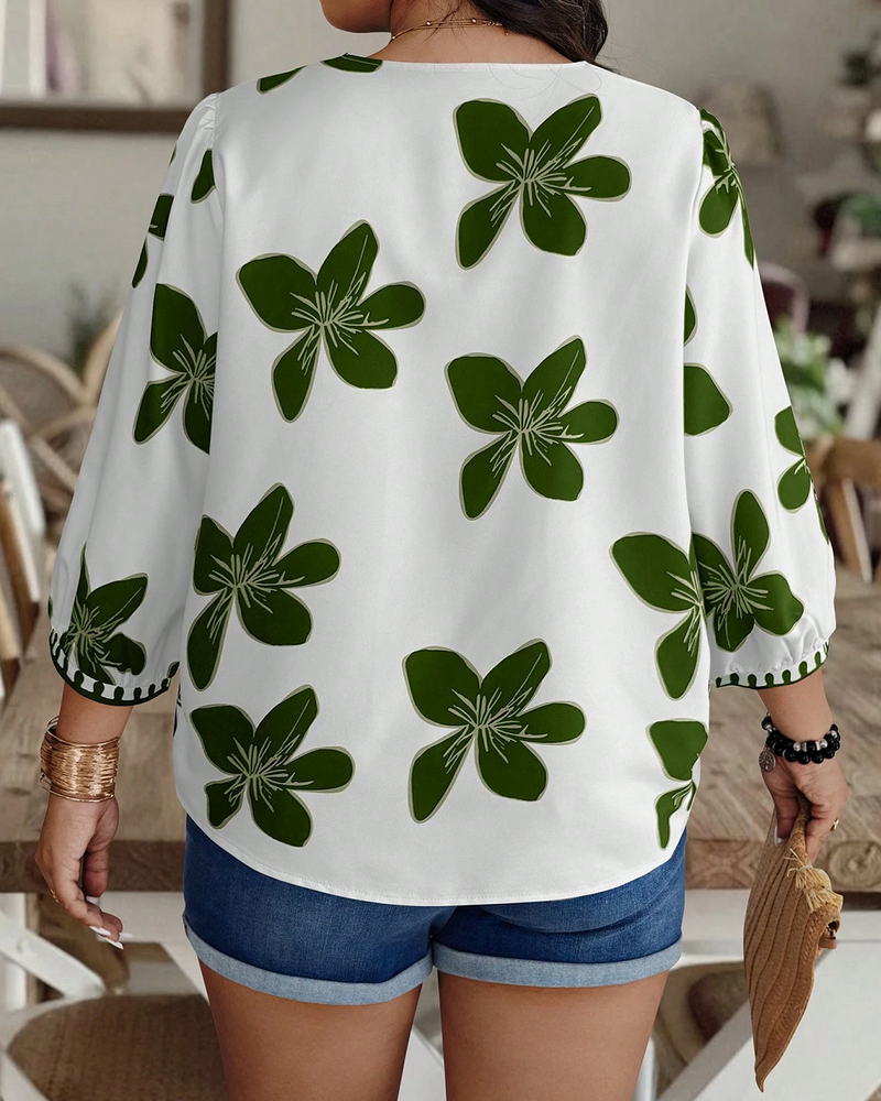 Women's Printed Rayon Casual Top