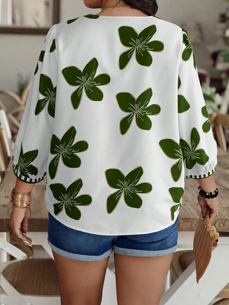 Women's Printed Rayon Casual Top