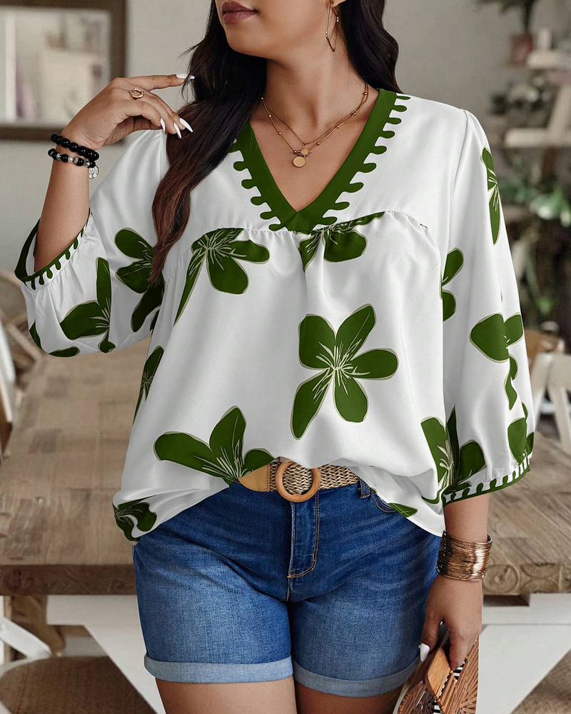Women's Printed Rayon Casual Top