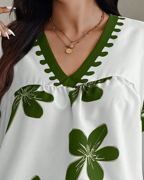 Women's Printed Rayon Casual Top