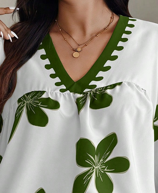Women's Printed Rayon Casual Top