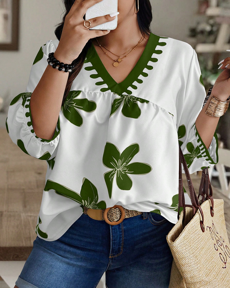 Women's Printed Rayon Casual Top
