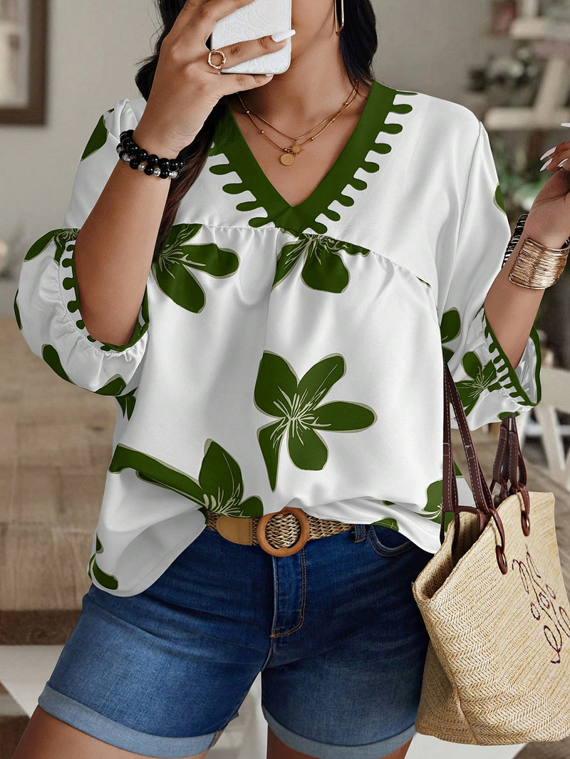 Women's Printed Rayon Casual Top