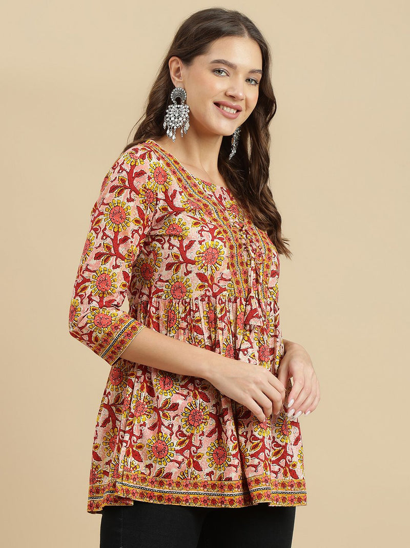 Women's Printed Rayon Top
