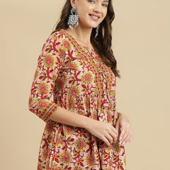 Women's Printed Rayon Top