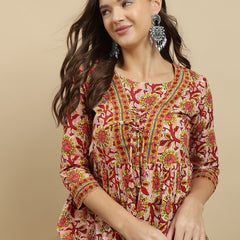 Women's Printed Rayon Top