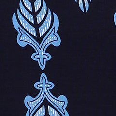 Women's Blue Printed Rayon Casual Top