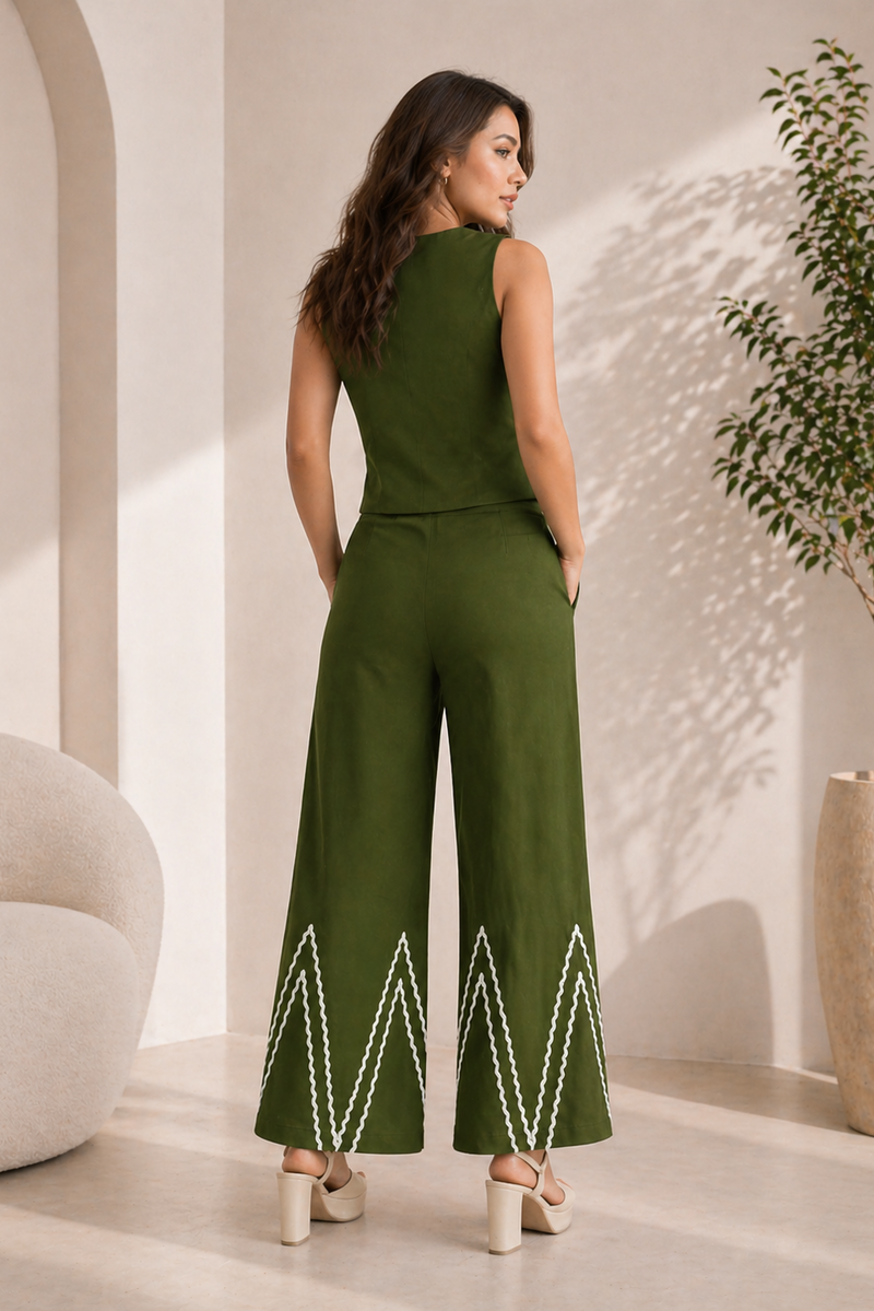 Cotton Flex Sleeveless Co-Ord Set