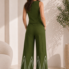 Cotton Flex Sleeveless Co-Ord Set