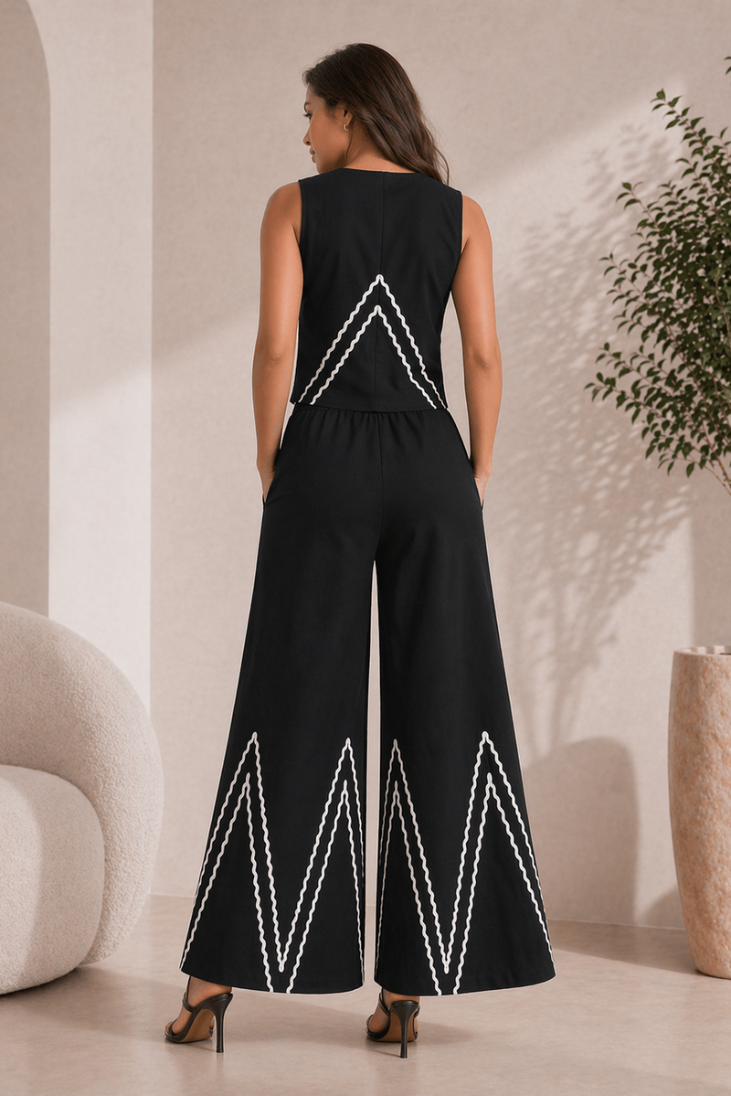 Cotton Flex Sleeveless Co-Ord Set