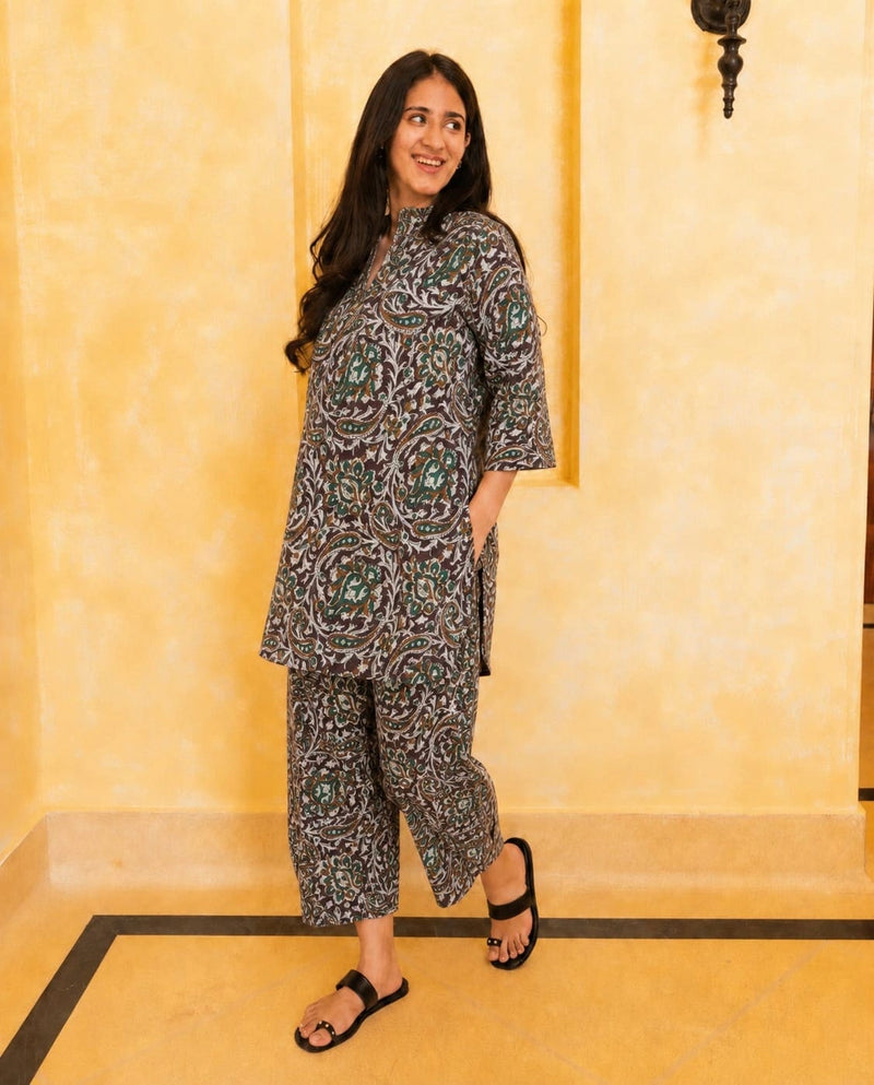 Paisley Printed Women's Co-Ord Set