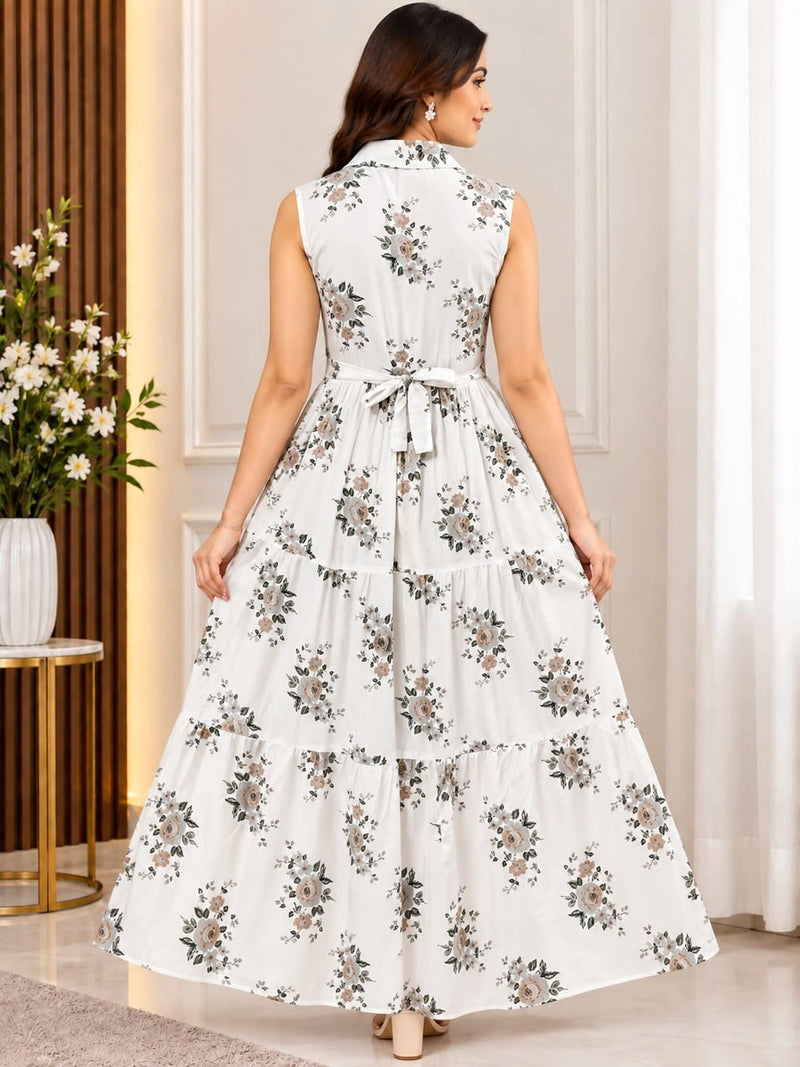 Rosy Daydream Tiered Maxi Dress