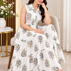 Rosy Daydream Tiered Maxi Dress