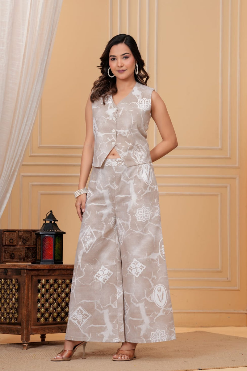 Elegant Printed Co-ord Set for Women