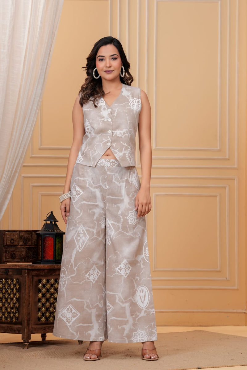 Elegant Printed Co-ord Set for Women