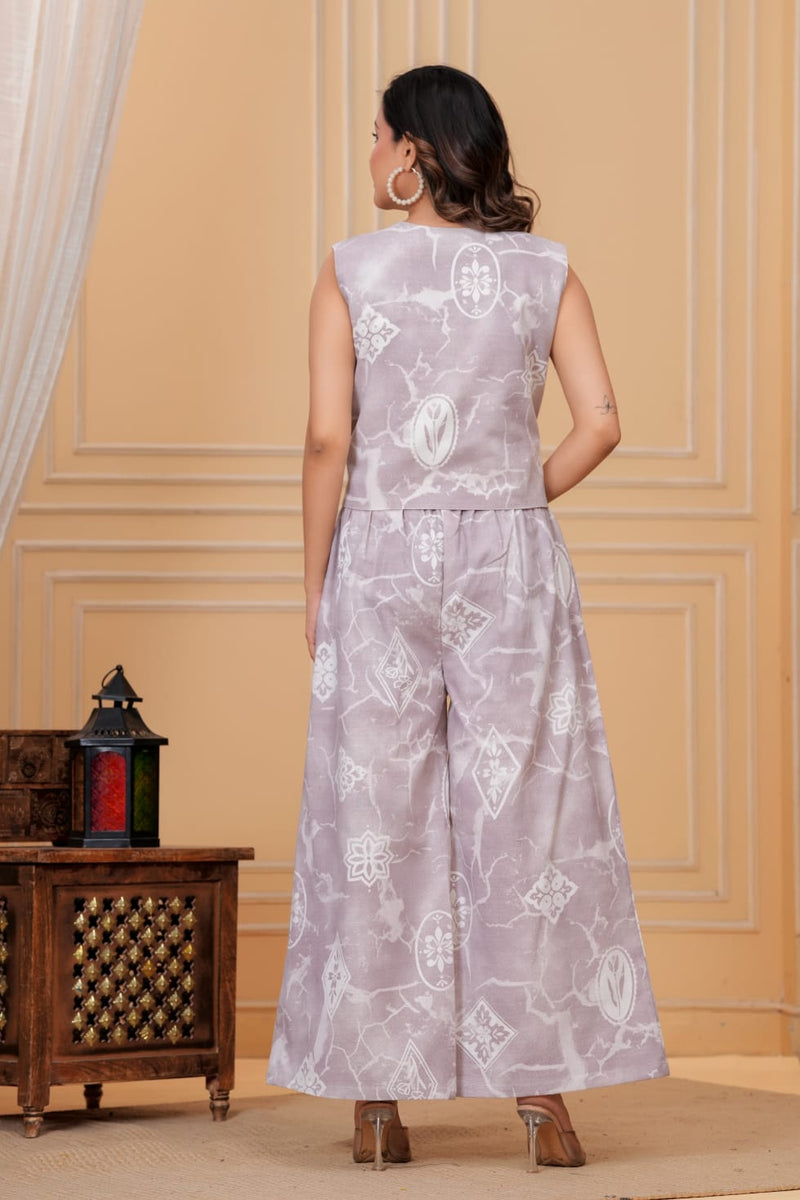 Elegant Printed Co-ord Set for Women