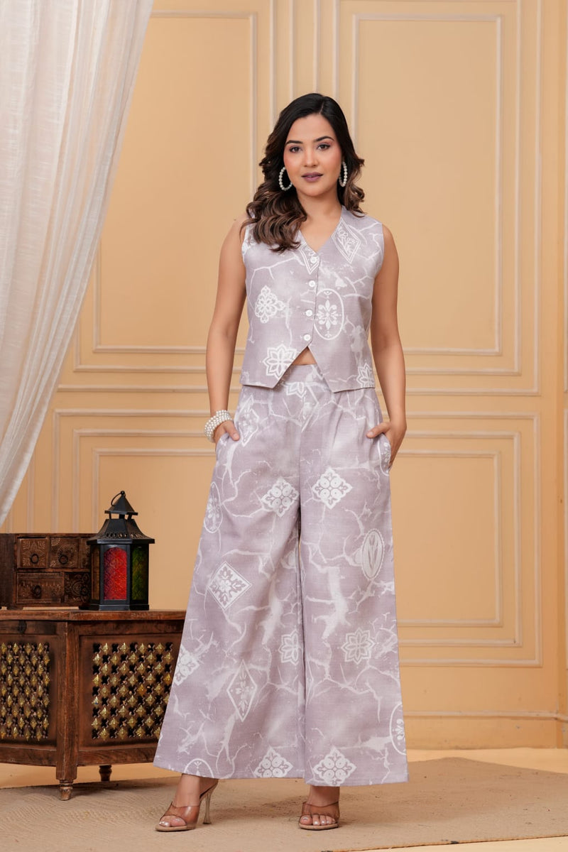 Elegant Printed Co-ord Set for Women