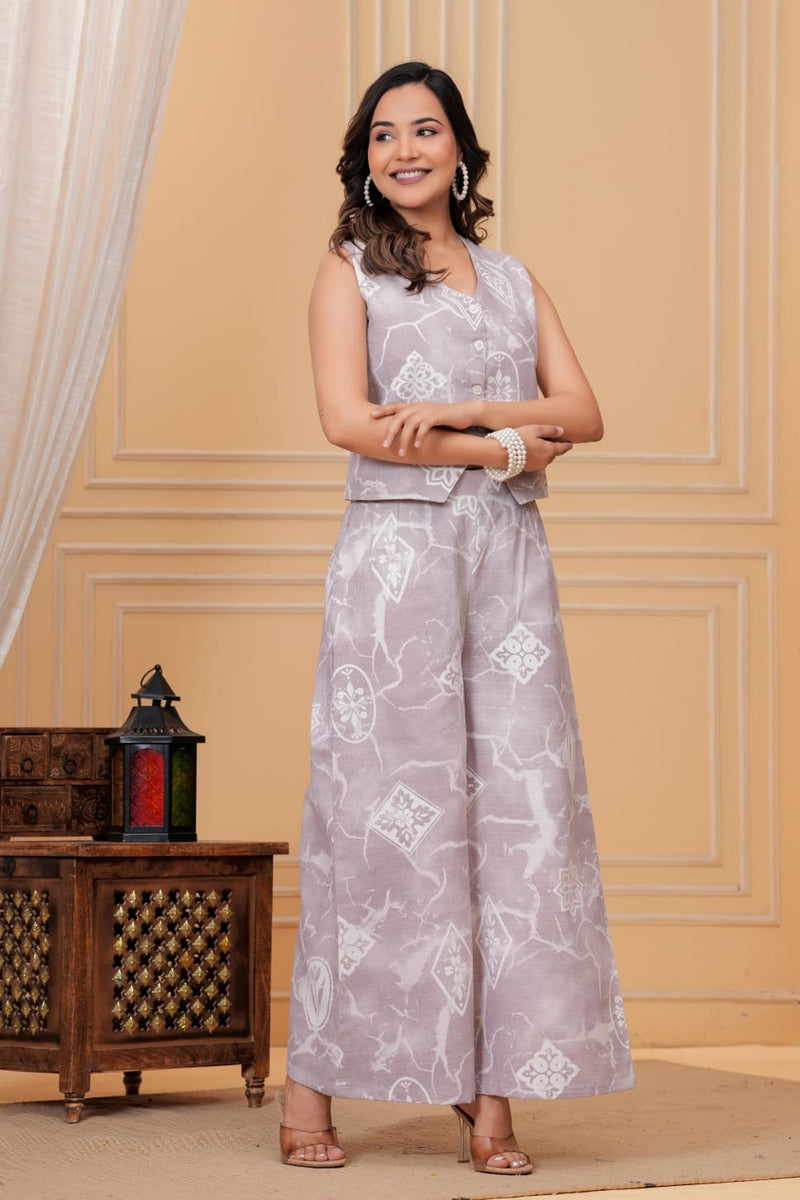 Elegant Printed Co-ord Set for Women