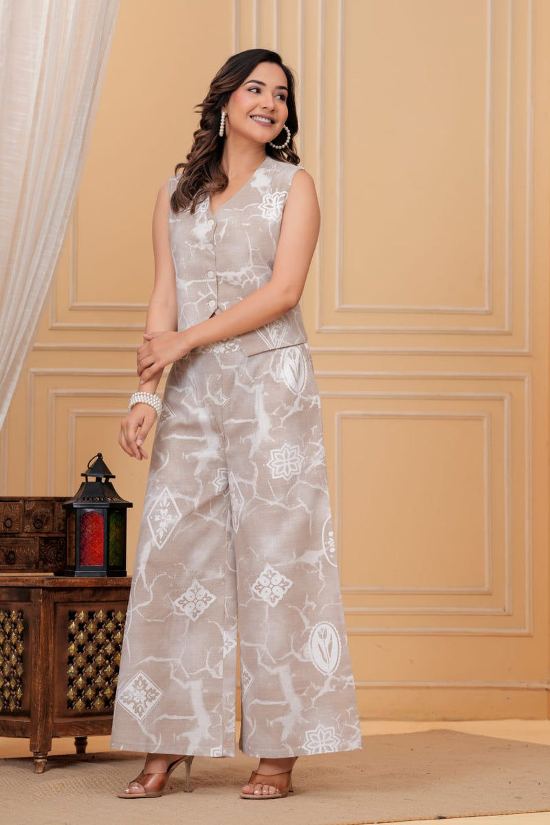 Elegant Printed Co-ord Set for Women