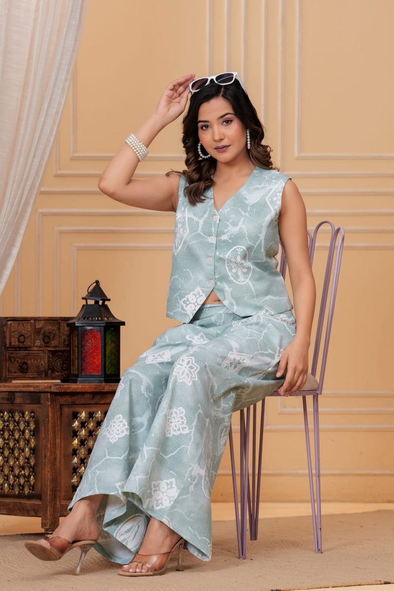 Elegant Printed Co-ord Set for Women
