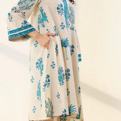 Blue Bloom Cotton Kurta Palazzo Co-ord Set